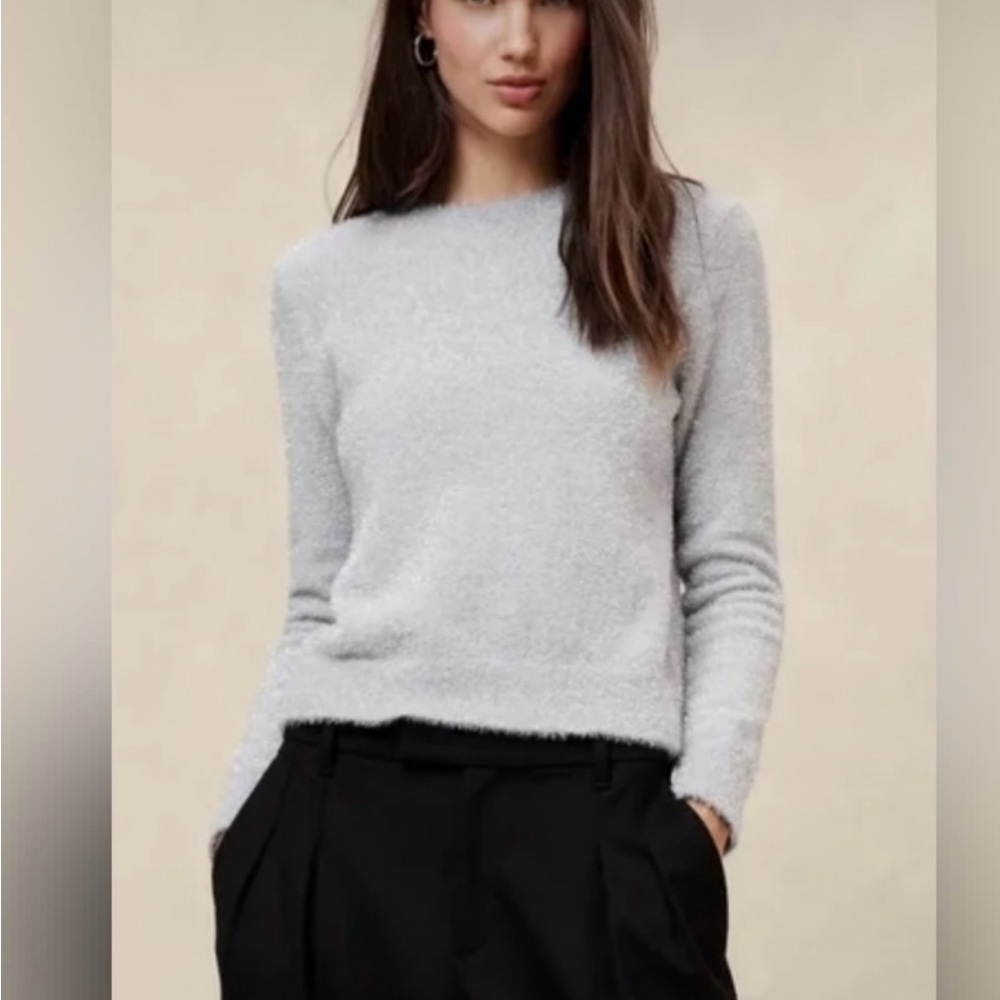 Banana Republic Tinsel Sweater light grey M